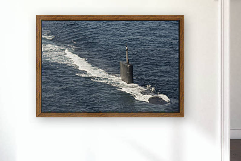 Los Angeles-class attack submarine USS Hampton. by StocktrekImages