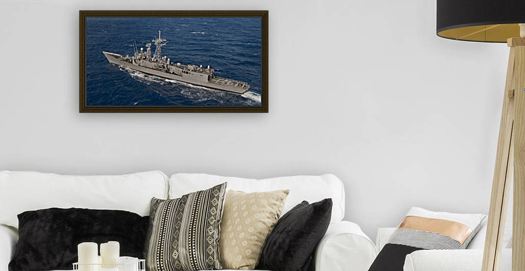 The guided-missile frigate USS Reuben James. by StocktrekImages