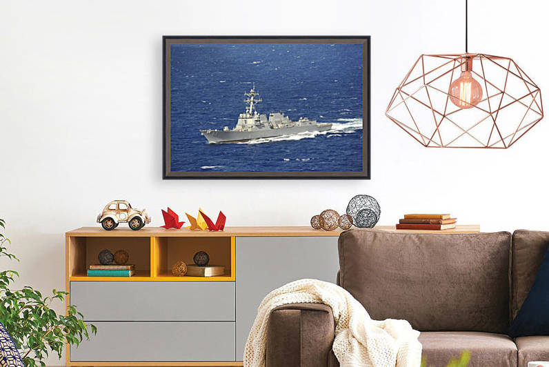 The guided-missile destroyer USS Chung-Hoon. by StocktrekImages