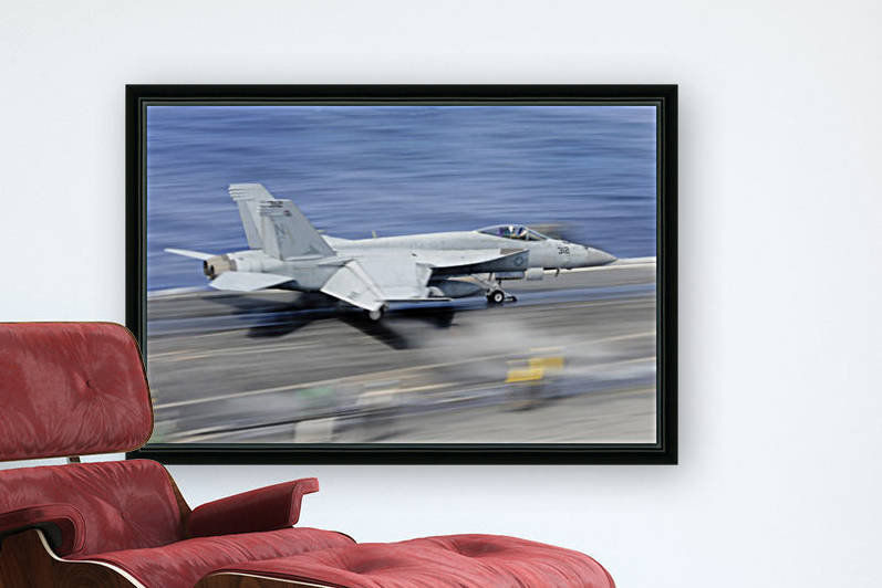 An F-A-18E Super Hornet launches from the aircraft carrier USS George Washington. by StocktrekImages
