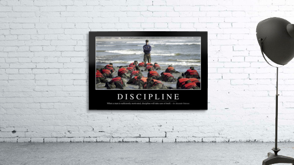 Discipline: Inspirational Quote and Motivational Poster by ...