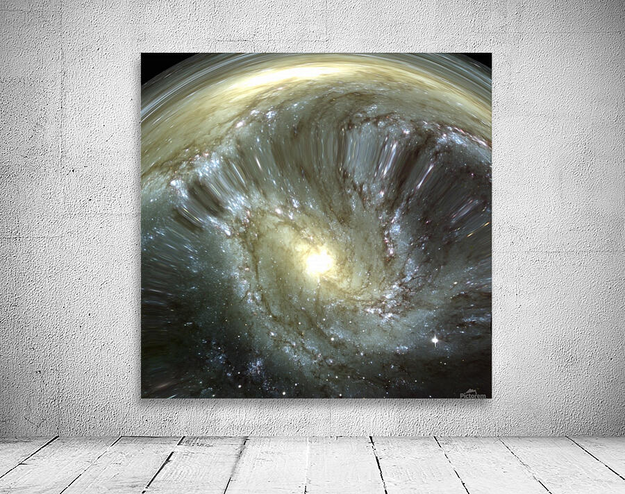 Digitally altered galaxy. Wall Preview