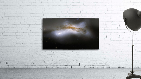 Colliding spiral galaxies. Wall Preview