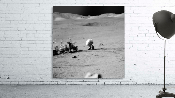 Apollo 17 moonwalk. Wall Preview