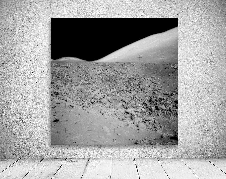 The lunar surface. Wall Preview