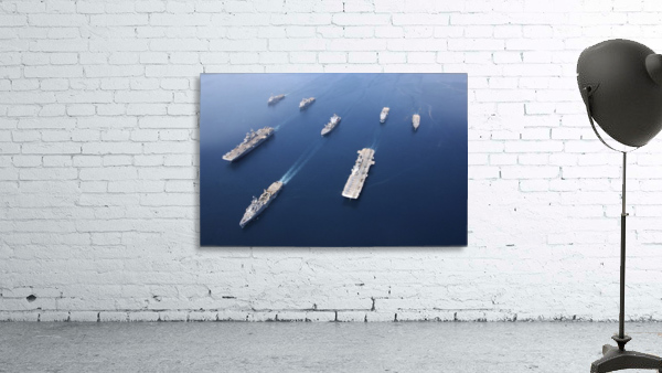 Amphibious Task Force-West in formation. Wall Preview