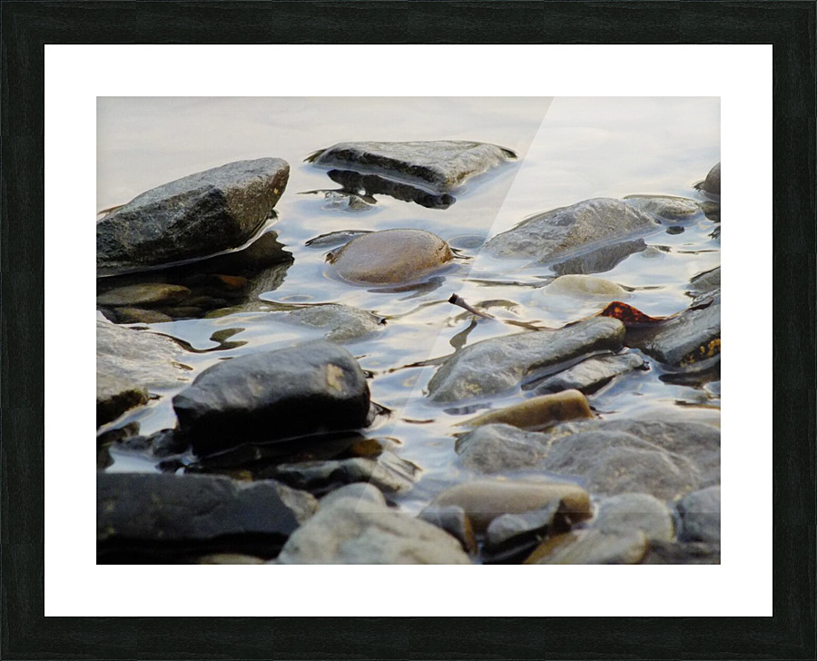 Creek Rocks Picture Frame print