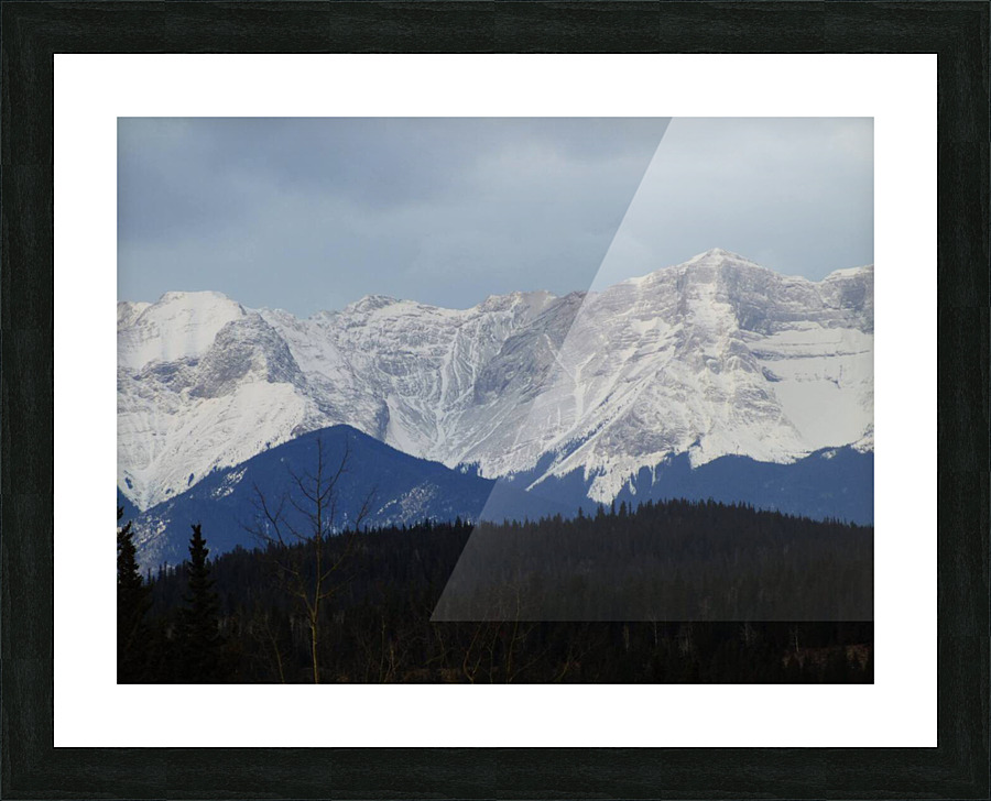 Snowy mountains  Picture Frame print