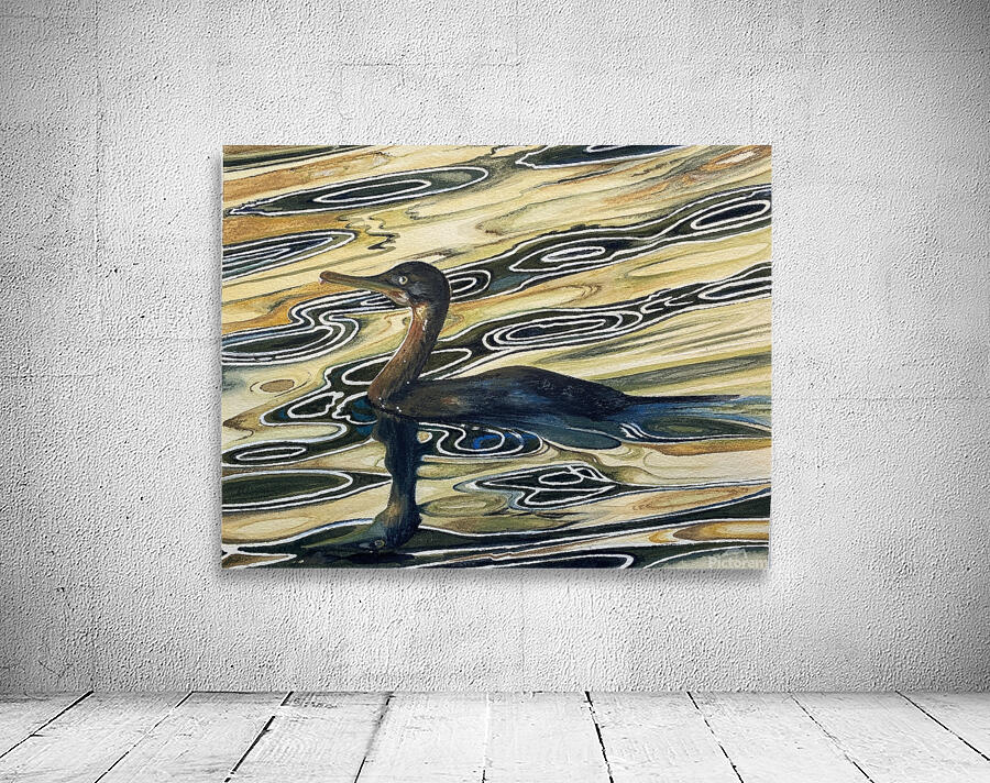 Cormorant Sunset Wall Preview