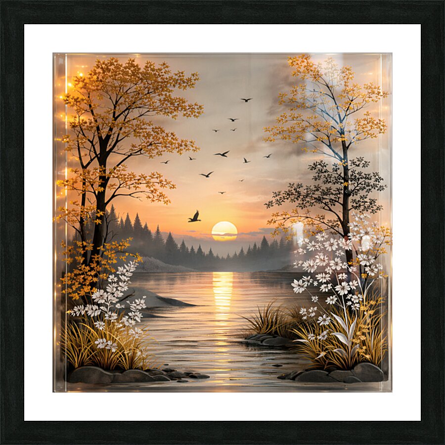 Tranquil Peaks 1 Picture Frame print