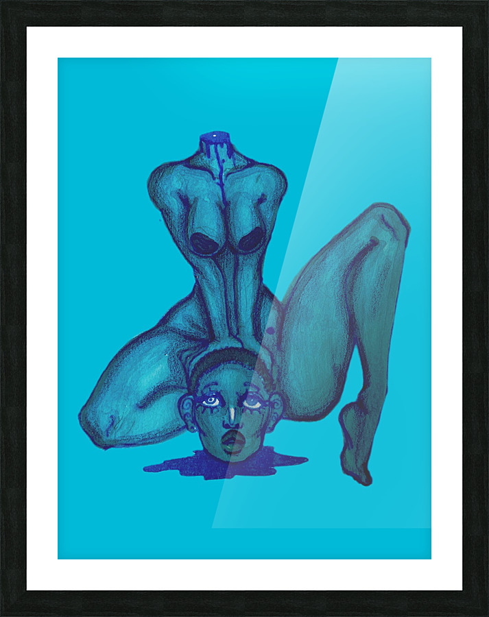 Blue  Picture Frame print