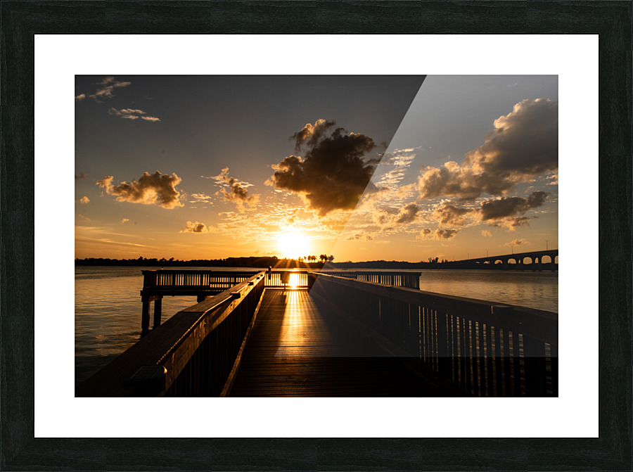 Where the Boardwalk Ends Picture Frame print