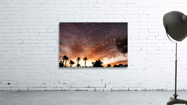 Rippled Cloud Sunset Wall Preview
