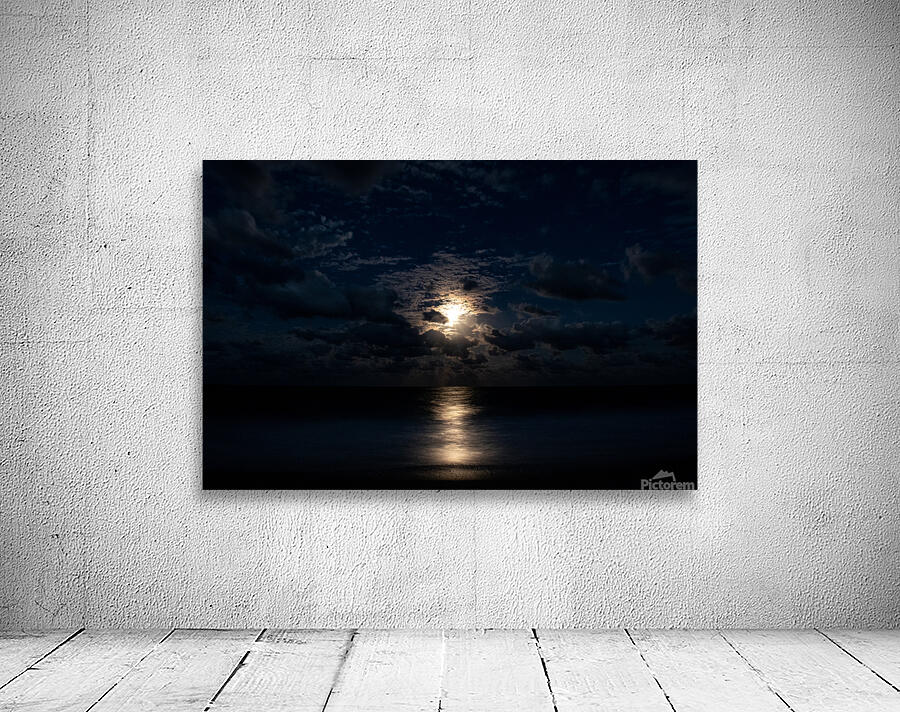 Cloudy Moon Rise Wall Preview