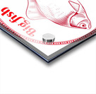 big fish in red circle Acrylic print