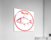 big fish in red circle Acrylic Print