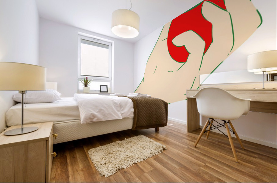 hand squeezed apple Mural print