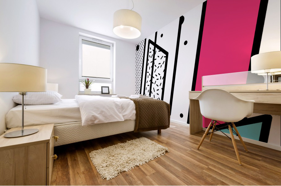 Neo memphis background 10 Mural print