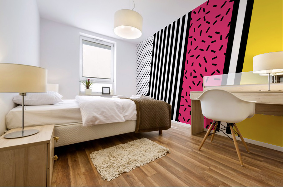 Neo memphis background 18 Mural print