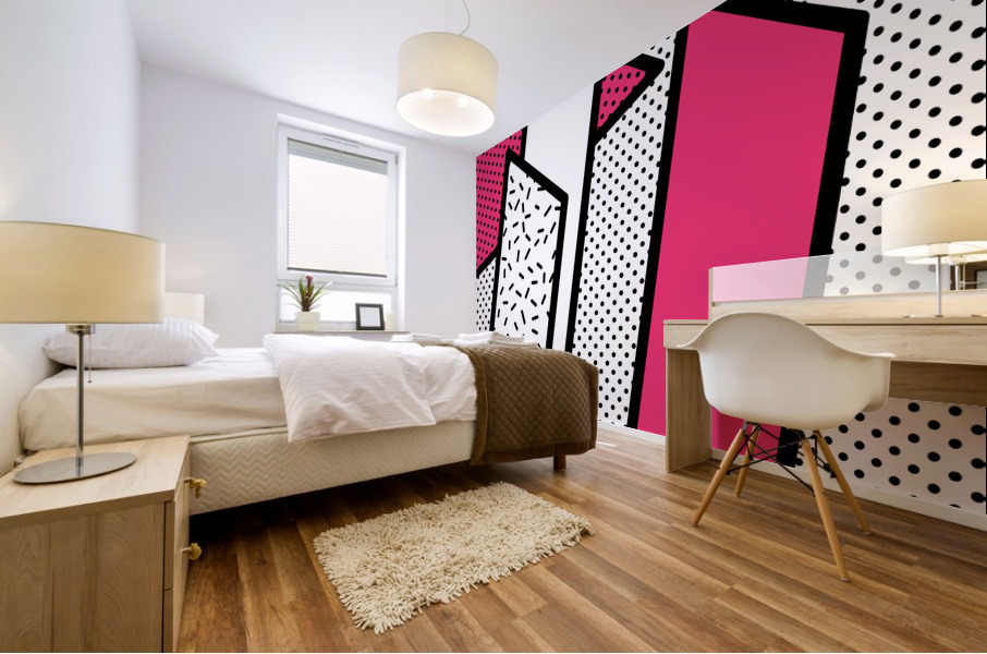 Neo memphis background 9 Mural print