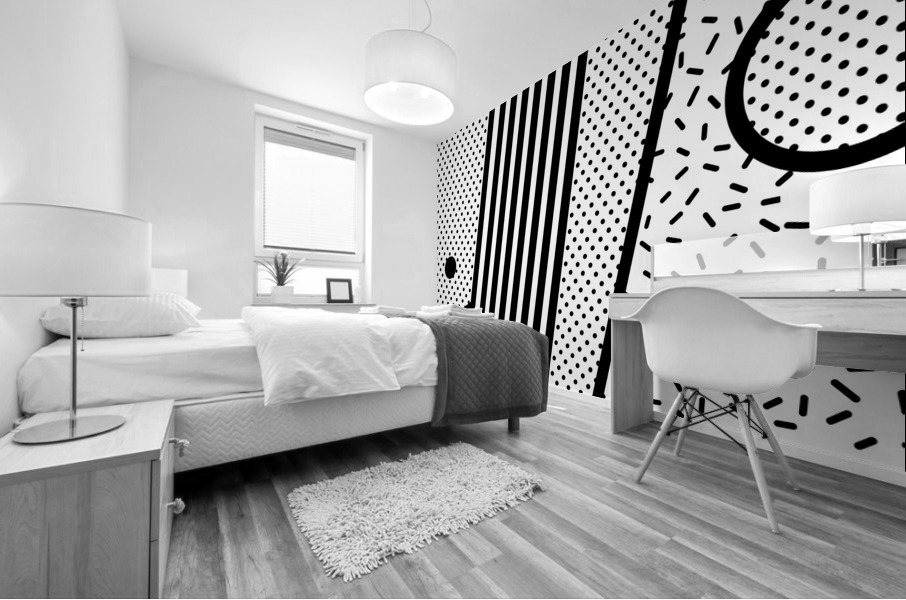 Neo memphis background 31 Mural print