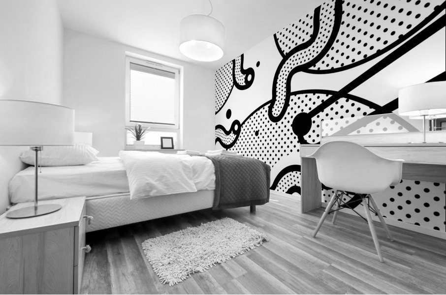 Neo memphis background 27 Mural print