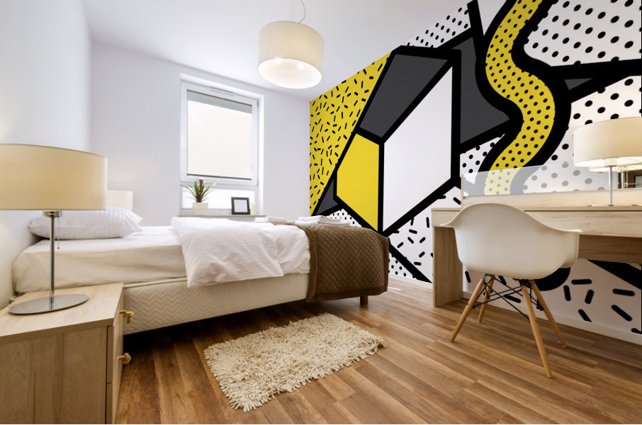 Neo memphis background 19 Mural print