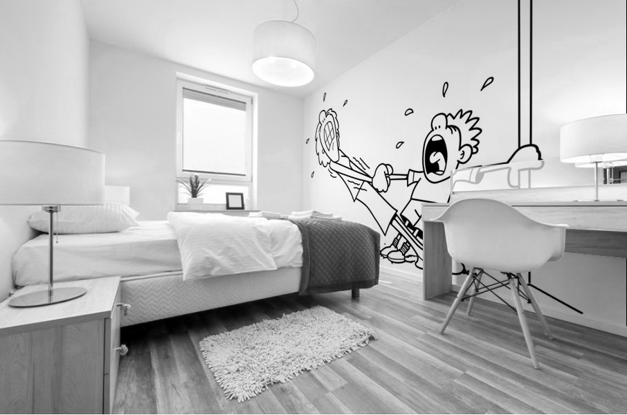 KidAfraidOfDentist Mural print