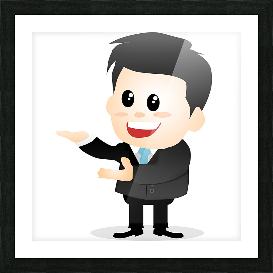 salesman presentation Picture Frame print