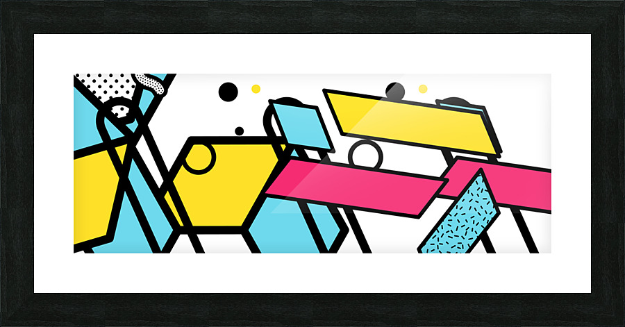 Neo memphis background 39 Picture Frame print