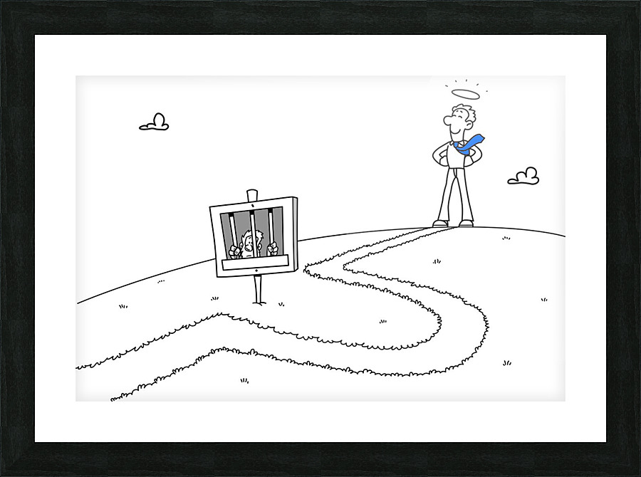 AvoidCriminalChargesJail Picture Frame print