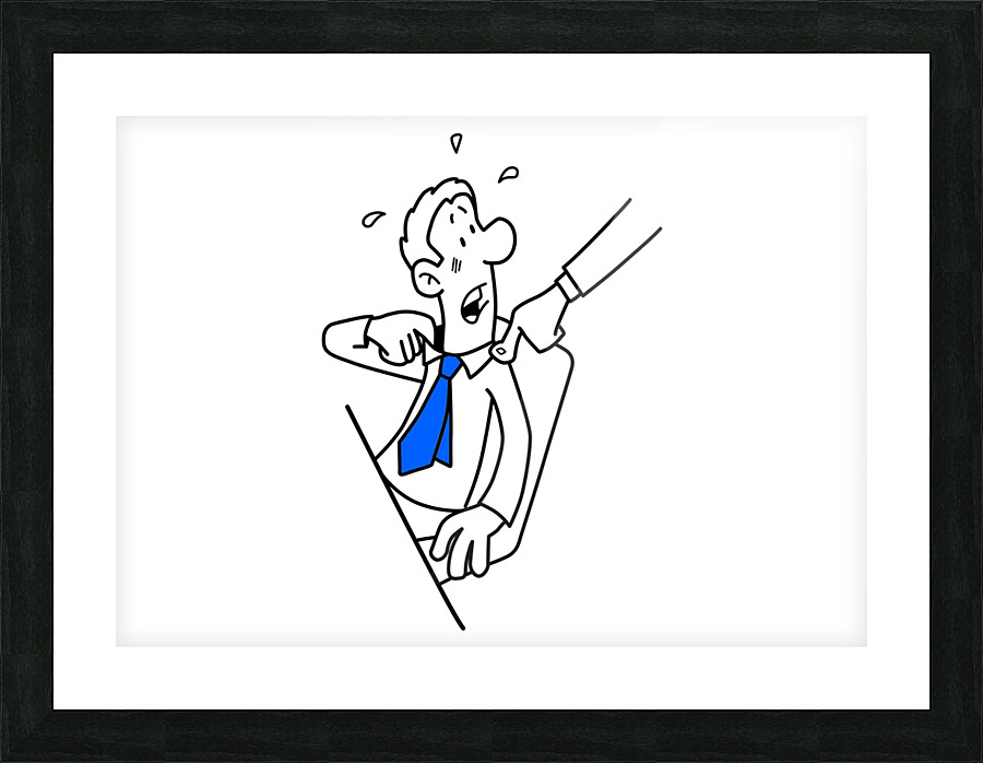 ManCaughtAccuseGuiltyLaw Picture Frame print
