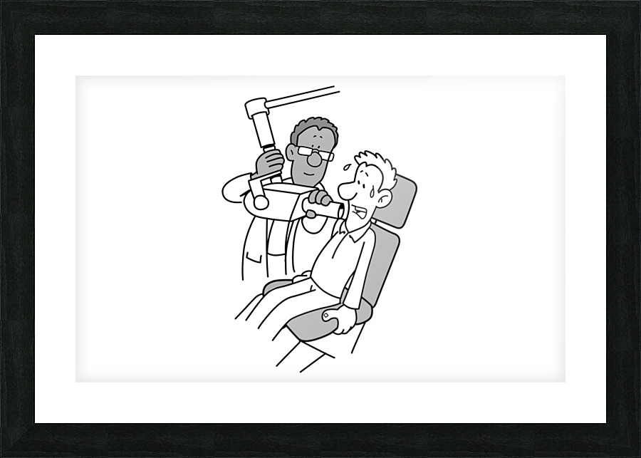 AfraidXRay Picture Frame print