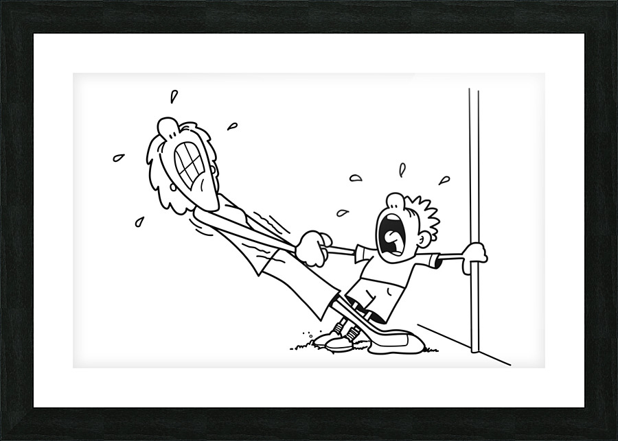 KidAfraidOfDentist Picture Frame print