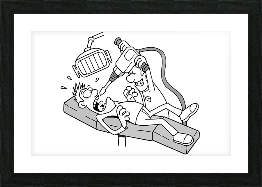 DentistDrill Picture Frame print
