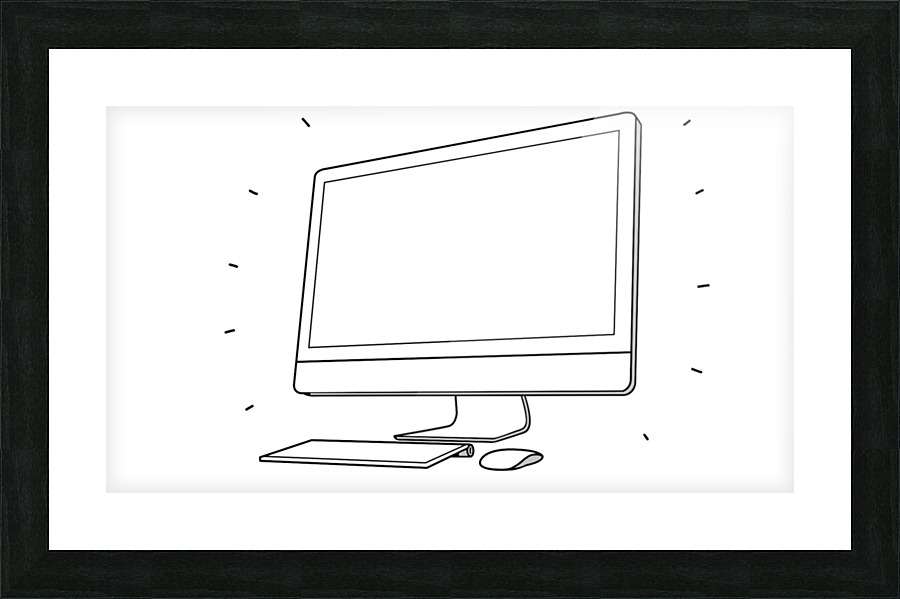 New Mac Computer Picture Frame print