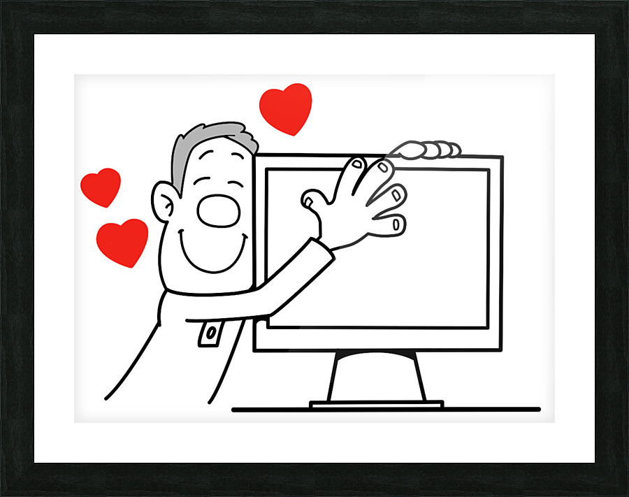 Love Computer Picture Frame print