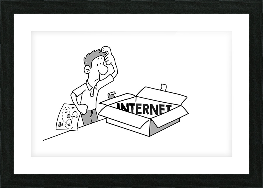 ConfusedAboutInternet Picture Frame print