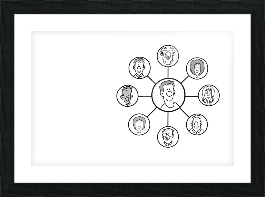 OnlineNetwork Picture Frame print