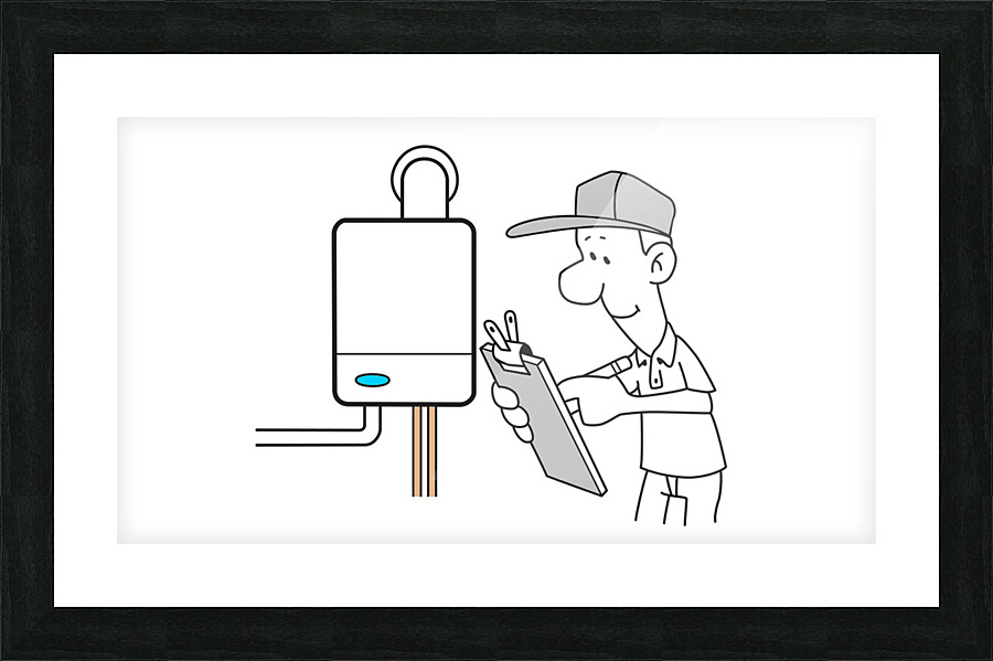 Boiler Picture Frame print