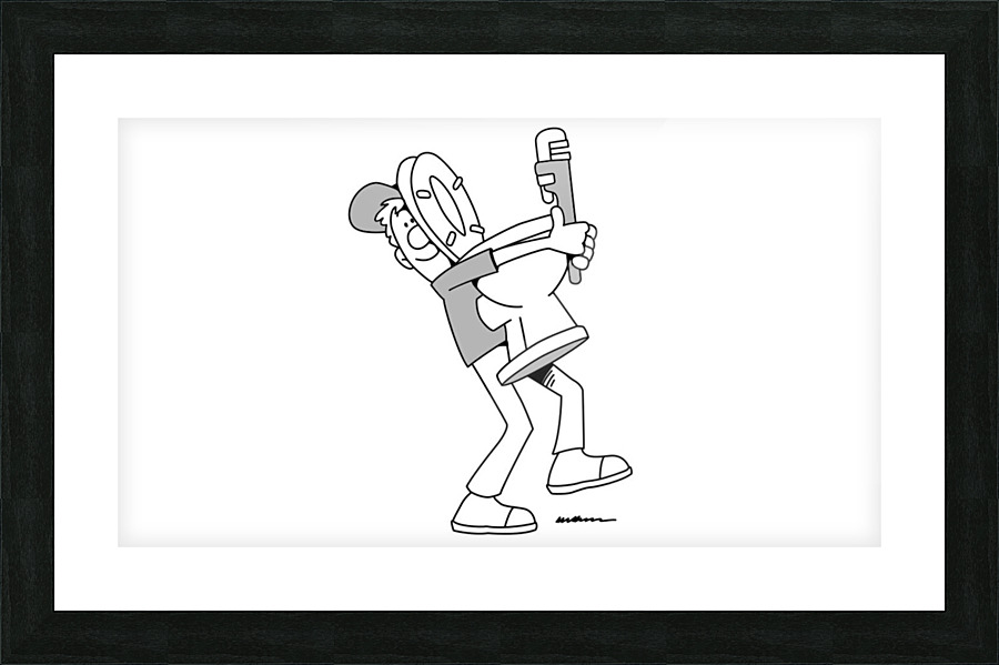 ToiletBathroom Picture Frame print