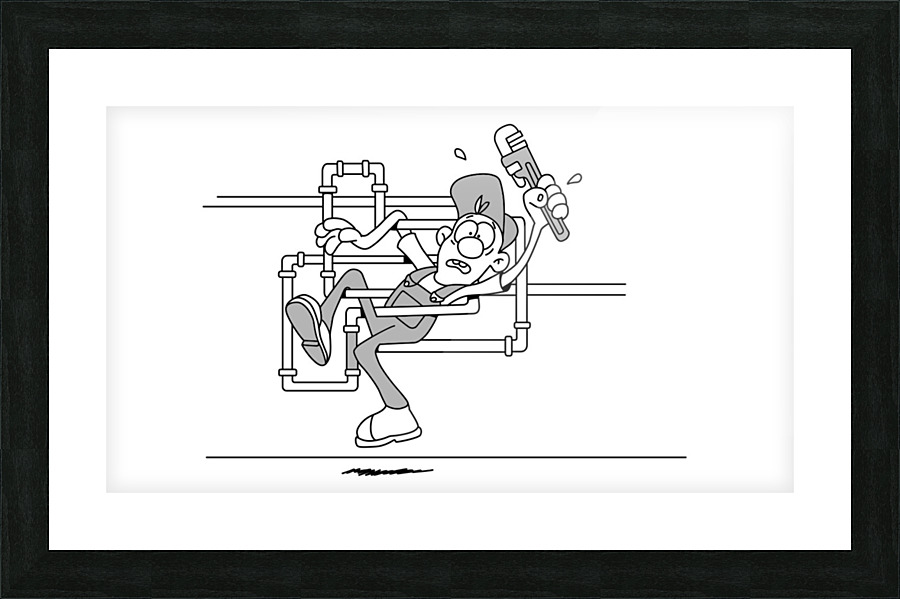Pipes Picture Frame print