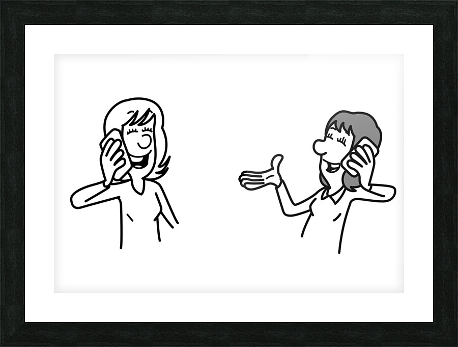 ReferenceWomenTalkCustomers Picture Frame print