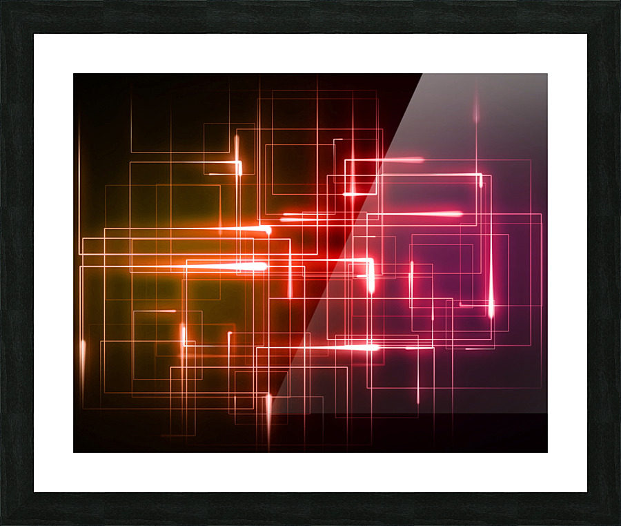 15 connection network light Picture Frame print