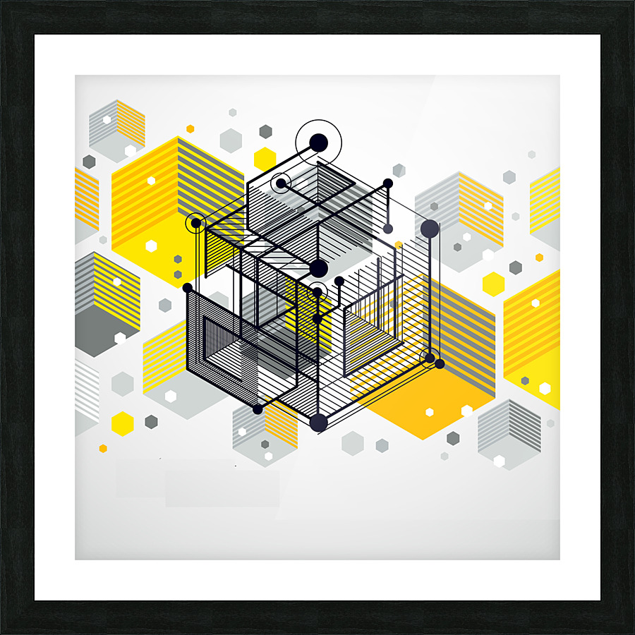 12 storage connection network Picture Frame print