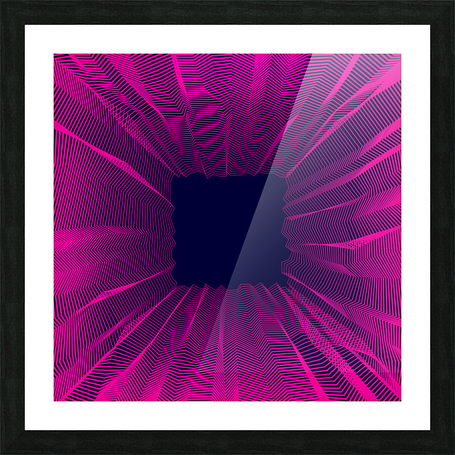 13 red net in the dark Picture Frame print