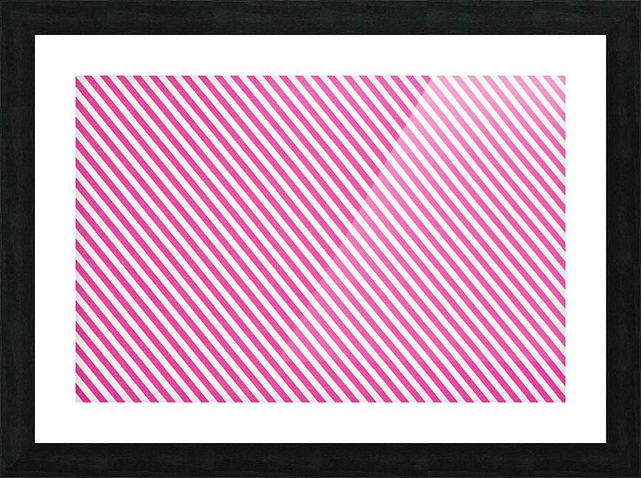 23 red stripe Picture Frame print