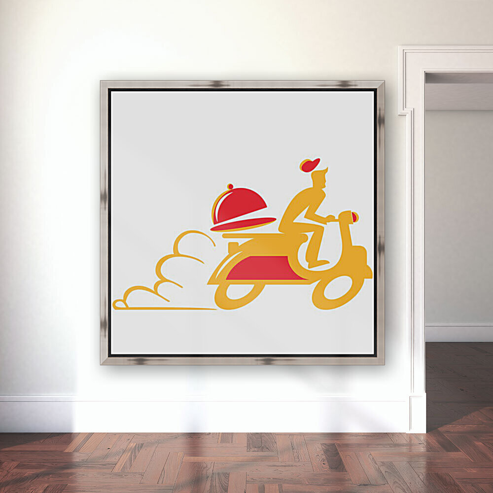 yellow scooter hat red Reproduction