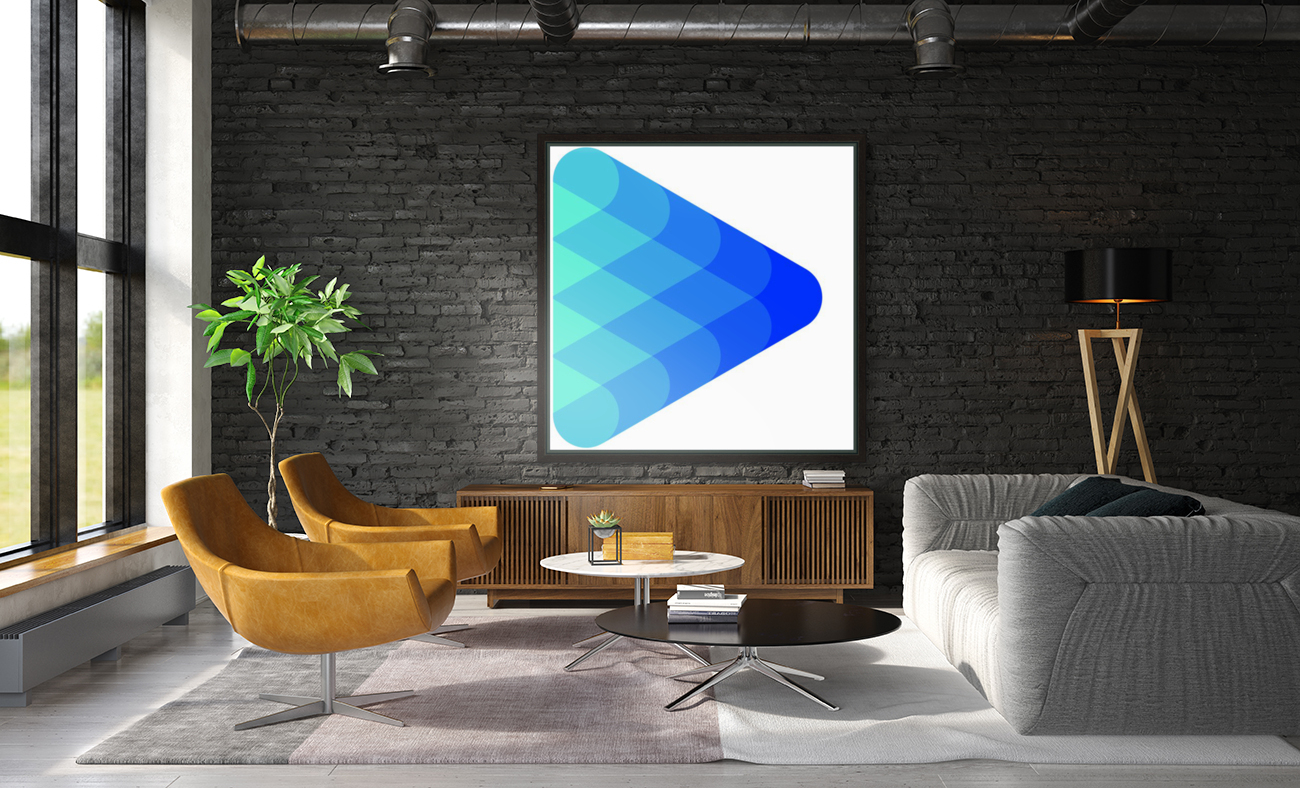 mixed blue triangle Reproduction