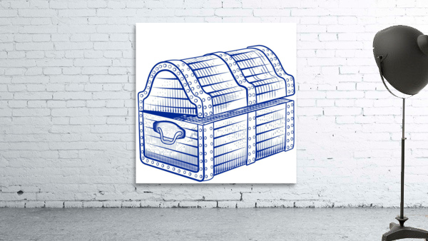 blue treasure chest Wall Preview